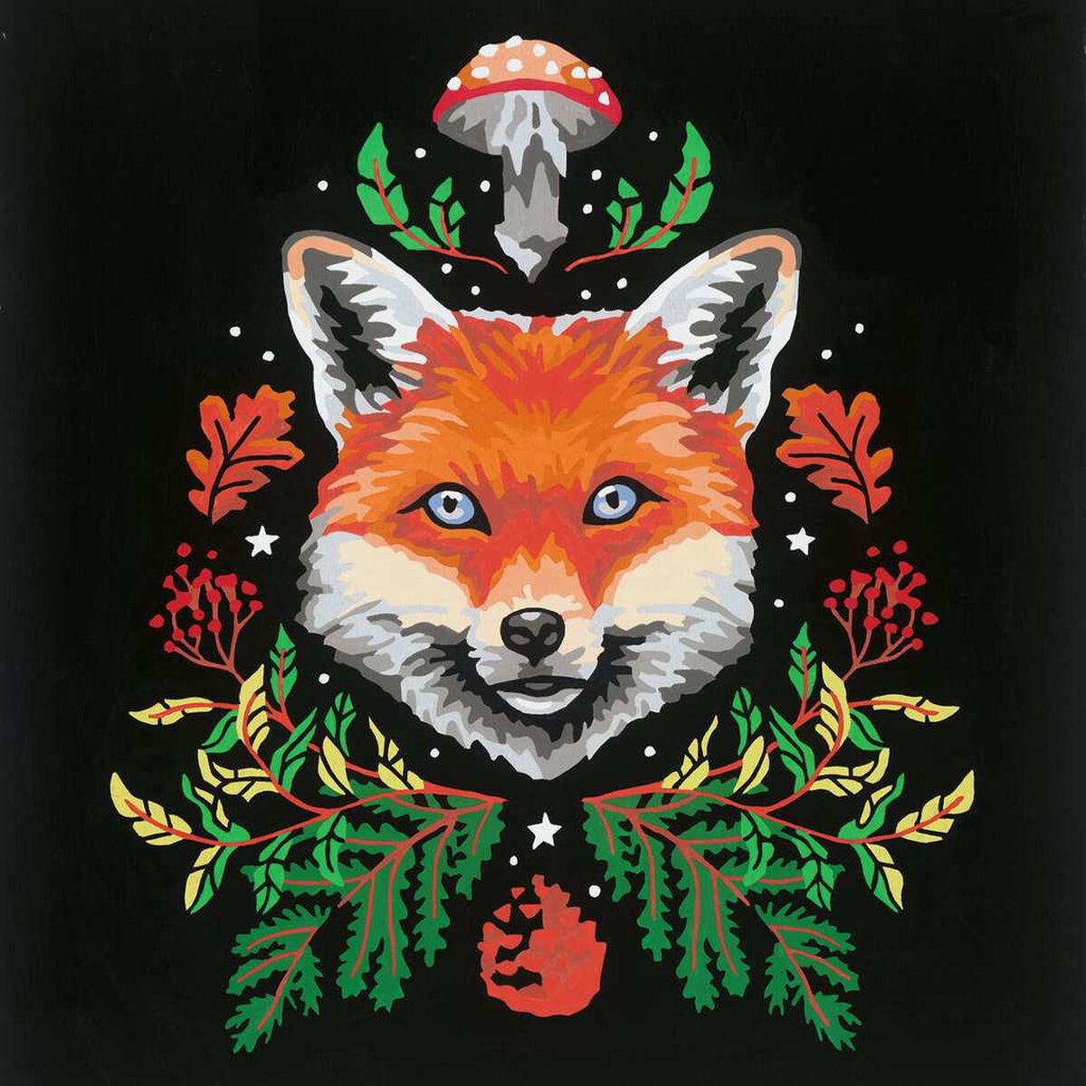 Målning med siffror Ravensburger Fox 22 Delar-Leksaker och spel, Kreativa aktiviteter-Ravensburger-peaceofhome.se