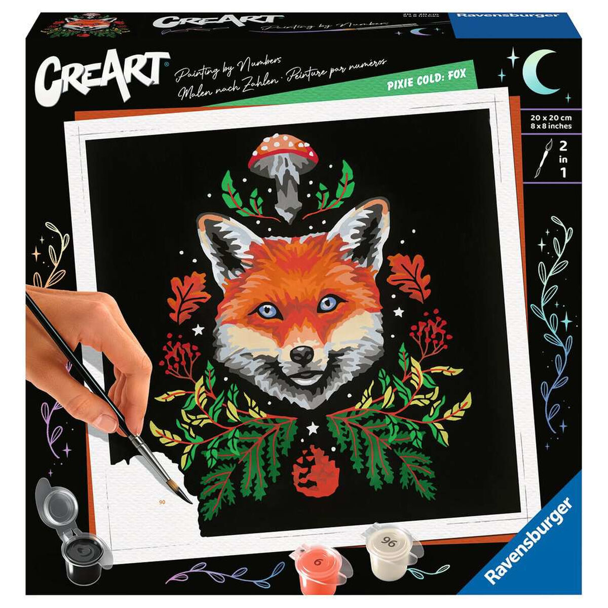 Målning med siffror Ravensburger Fox 22 Delar-Leksaker och spel, Kreativa aktiviteter-Ravensburger-peaceofhome.se