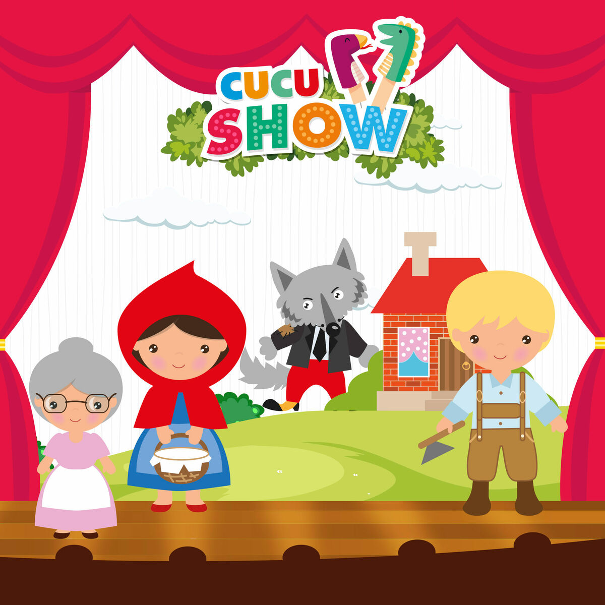 Marionett Colorbaby Rödluvan-Leksaker och spel, Marionetter och dockor-Colorbaby-peaceofhome.se