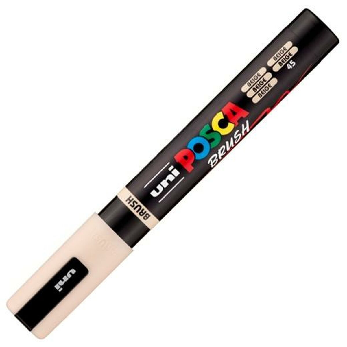 Markör BRUSH POSCA PC-5BR Beige (6 antal)-Kontor och Kontorsmaterial, konst och hantverk-POSCA-peaceofhome.se