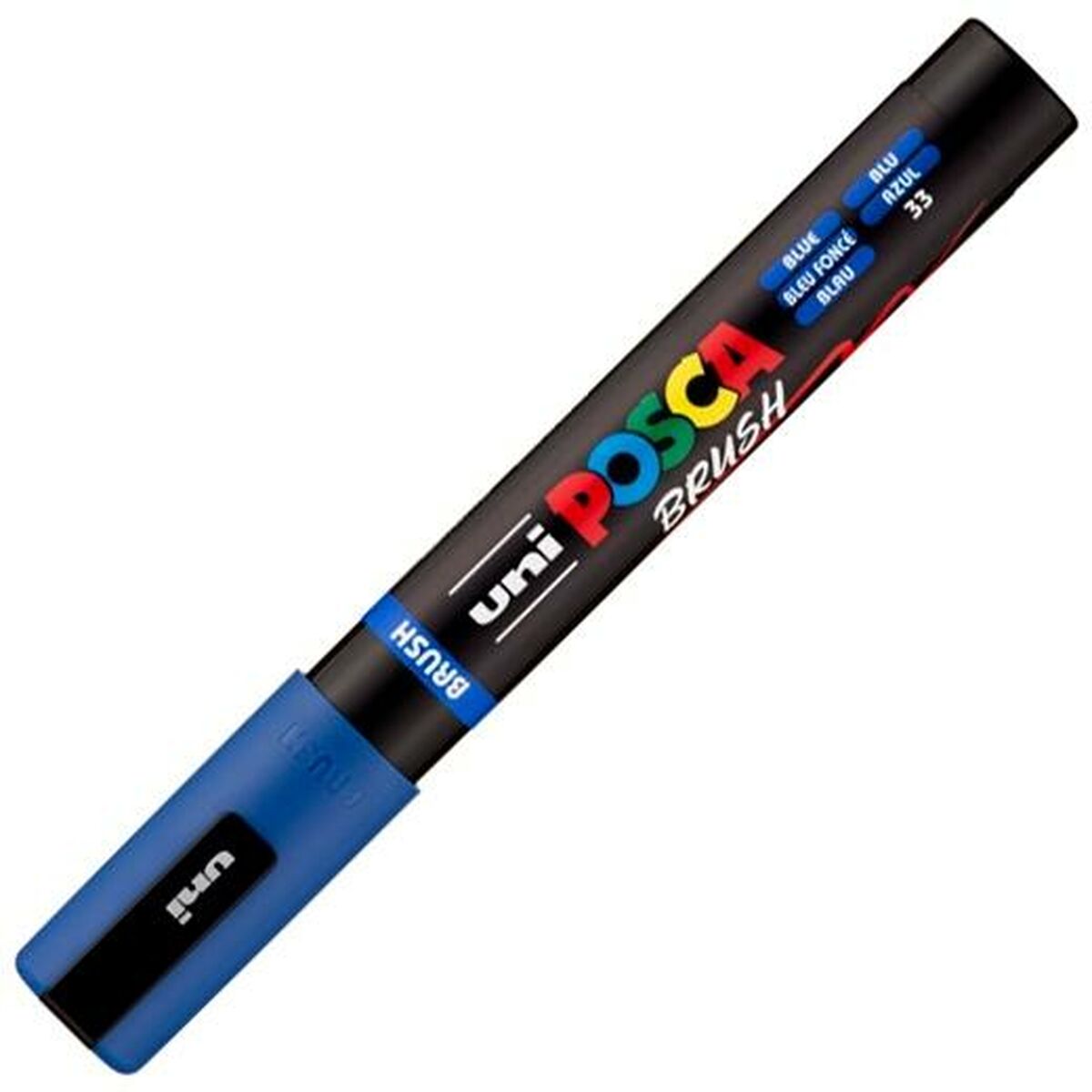 Markör BRUSH POSCA PC-5BR Blå (6 antal)-Kontor och Kontorsmaterial, konst och hantverk-POSCA-peaceofhome.se