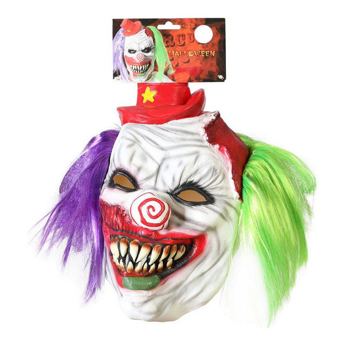 Mask Halloween Multicolour Olycksbringande clown-Leksaker och spel, Fancy klänning och accessoarer-BigBuy Fun-peaceofhome.se