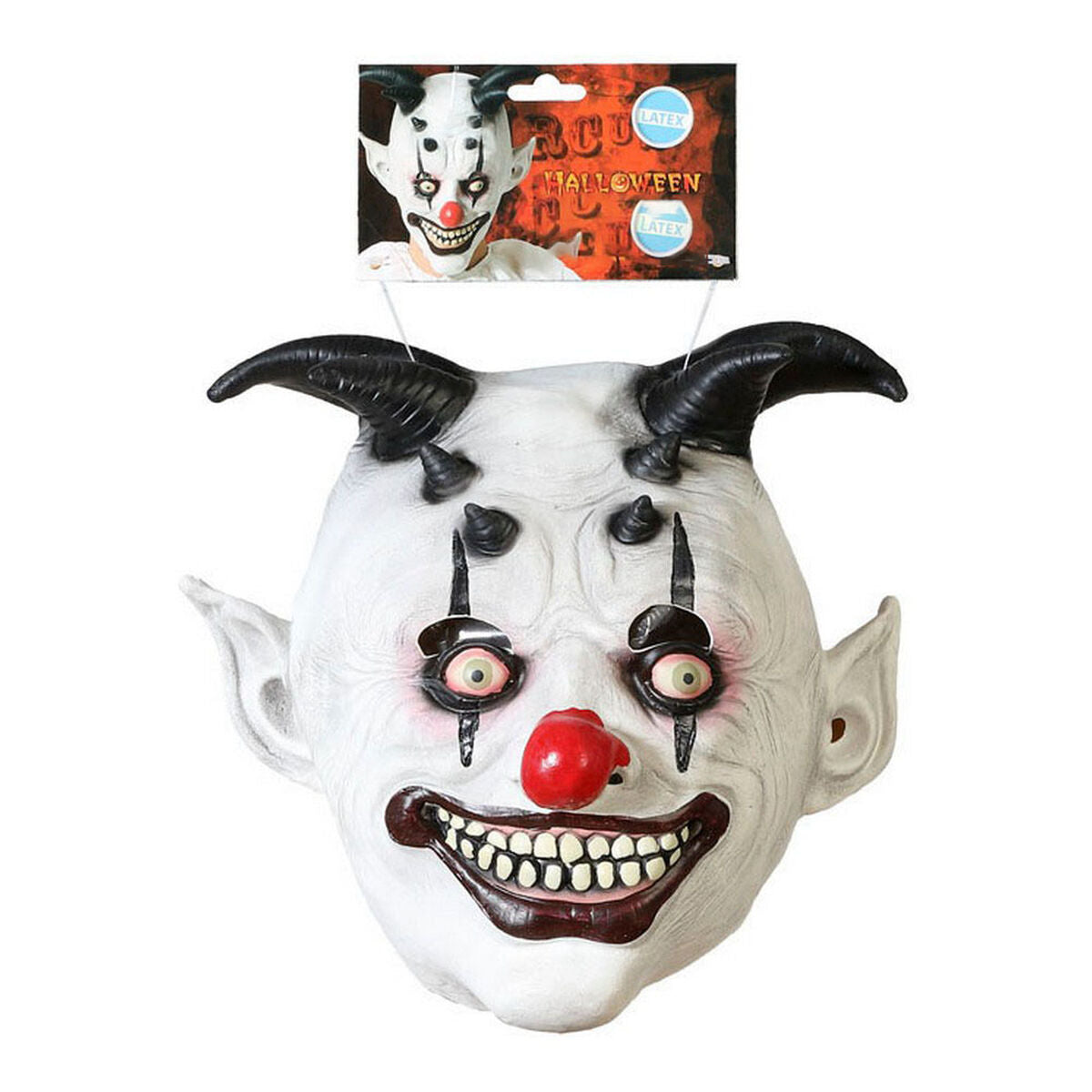 Mask Halloween Olycksbringande clown Vit-Leksaker och spel, Fancy klänning och accessoarer-BigBuy Fun-peaceofhome.se