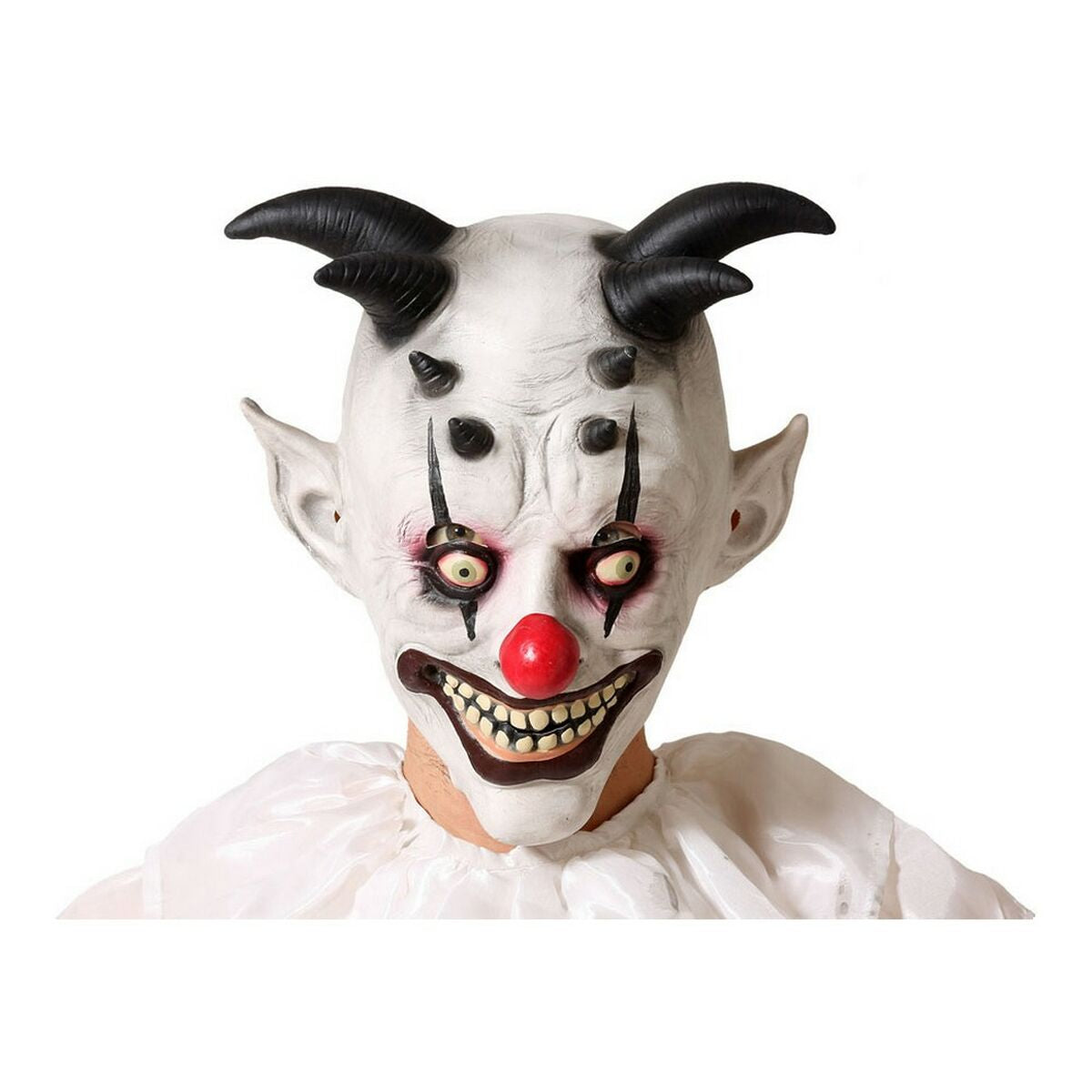 Mask Halloween Vit Olycksbringande clown-Leksaker och spel, Fancy klänning och accessoarer-BigBuy Fun-peaceofhome.se