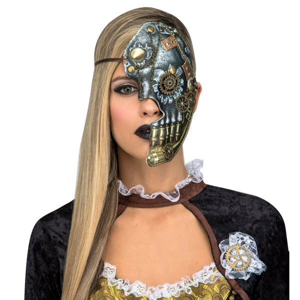 Mask My Other Me 1/2 Silver Steampunk-Leksaker och spel, Fancy klänning och accessoarer-My Other Me-peaceofhome.se