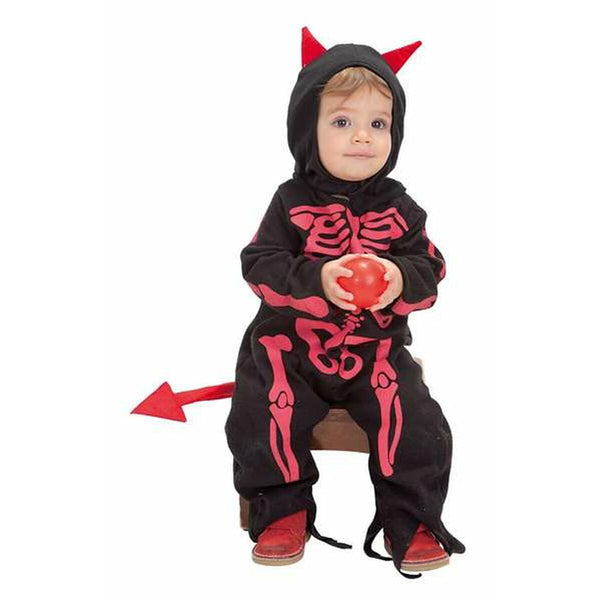 Maskeraddräkt bebis 0-12 månader Diablo Skelett Jumpsuit-Leksaker och spel, Fancy klänning och accessoarer-BigBuy Carnival-peaceofhome.se