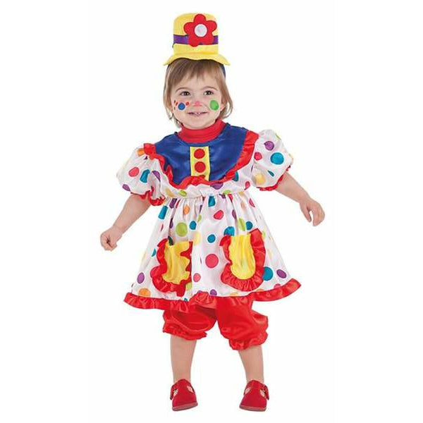 Maskeraddräkt bebis 18 månader Kvinnlig clown (3 Delar)-Leksaker och spel, Fancy klänning och accessoarer-BigBuy Carnival-peaceofhome.se