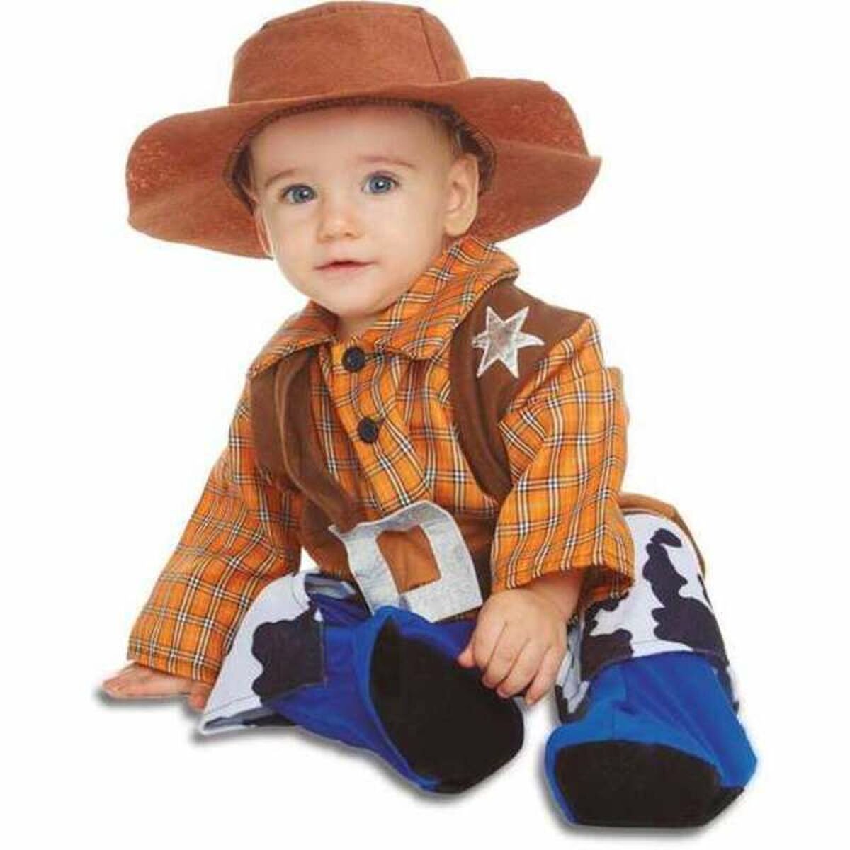 Maskeraddräkt bebis Billy Cowboy 7-12 månader Blå-Leksaker och spel, Fancy klänning och accessoarer-My Other Me-peaceofhome.se