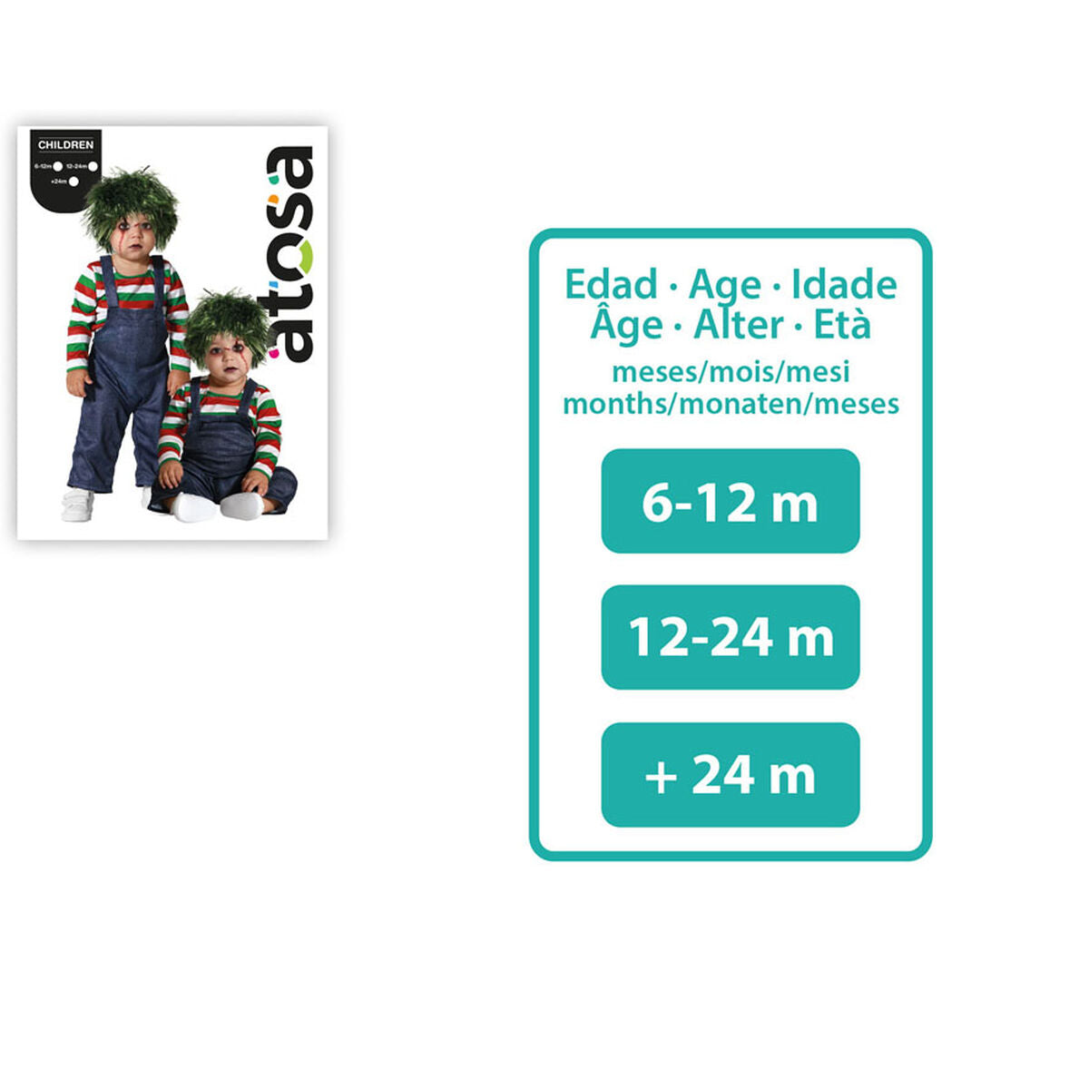 Maskeraddräkt bebis Figur Halloween-Leksaker och spel, Fancy klänning och accessoarer-BigBuy Carnival-peaceofhome.se