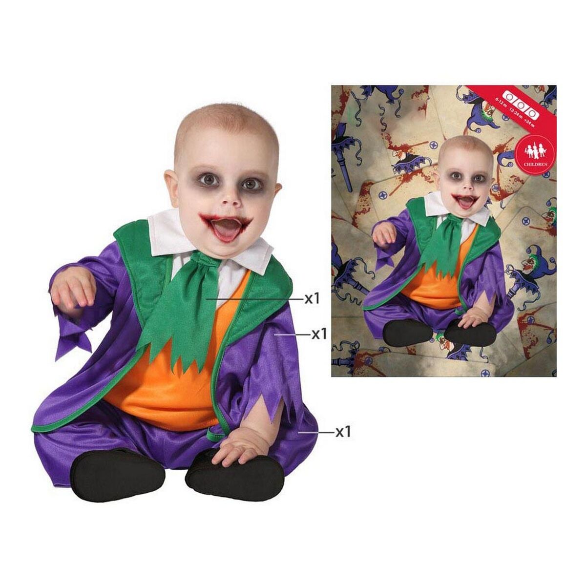 Maskeraddräkt bebis Multicolour (3 Delar)-Leksaker och spel, Fancy klänning och accessoarer-BigBuy Carnival-peaceofhome.se