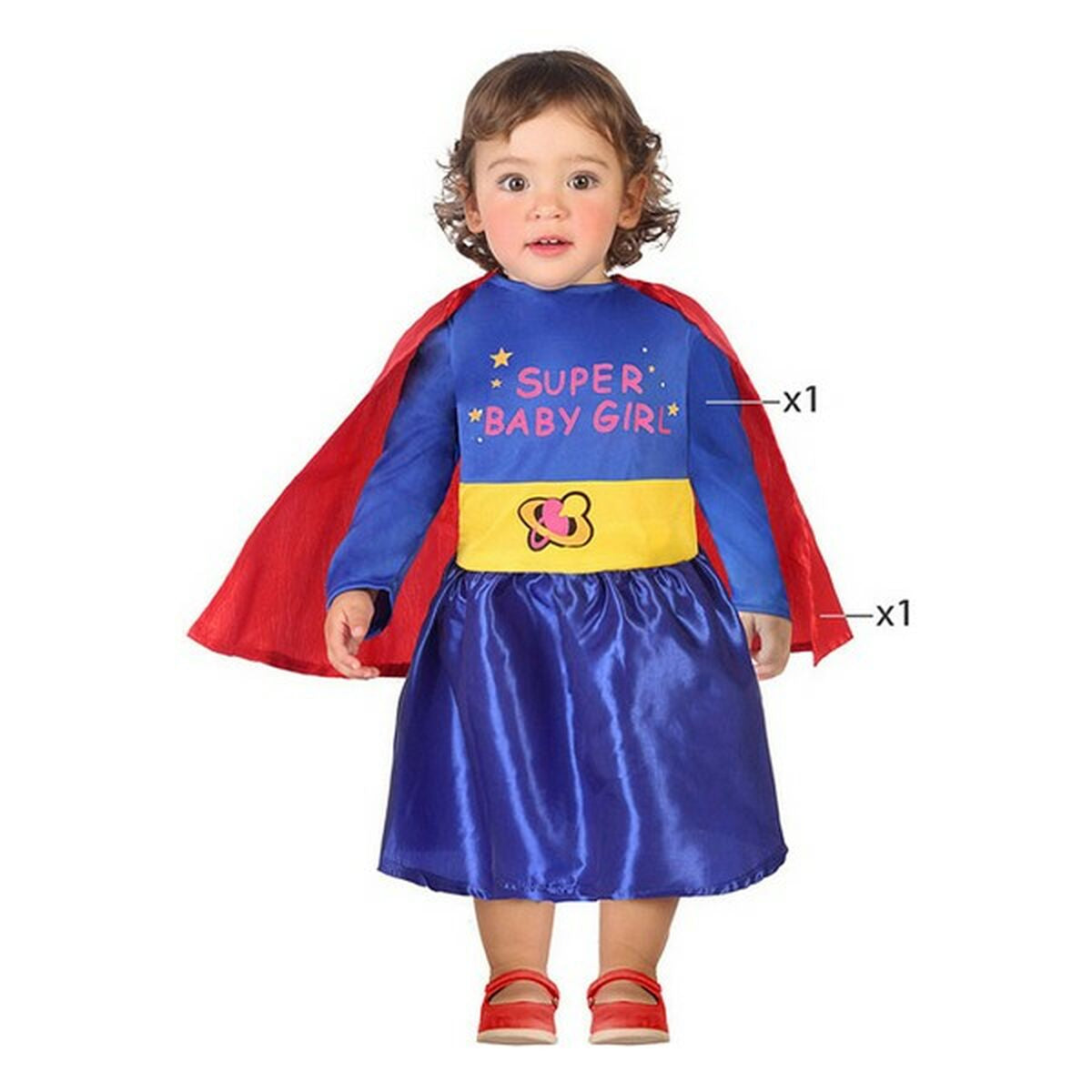 Maskeraddräkt bebis Multicolour Tecknad hjälte Superhjälte (2 Delar) (2 pcs)-Leksaker och spel, Fancy klänning och accessoarer-BigBuy Carnival-peaceofhome.se