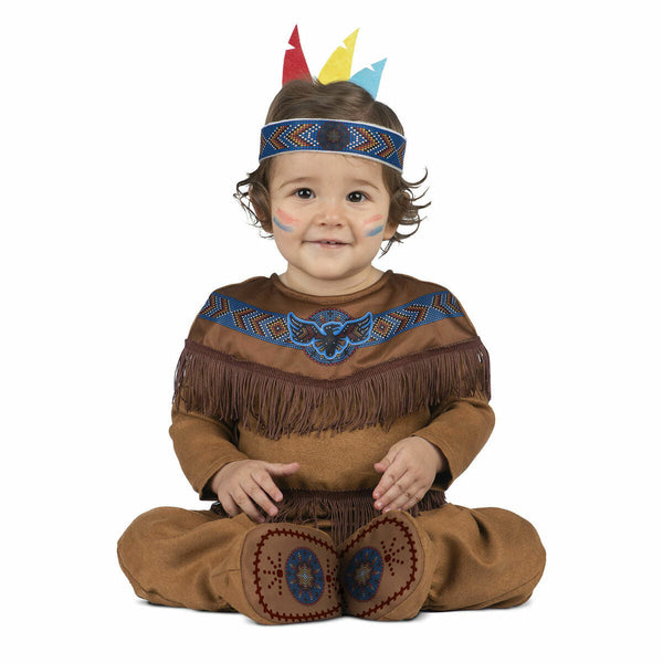 Maskeraddräkt bebis My Other Me nativo americano Brun (3 Delar)-Leksaker och spel, Fancy klänning och accessoarer-My Other Me-peaceofhome.se