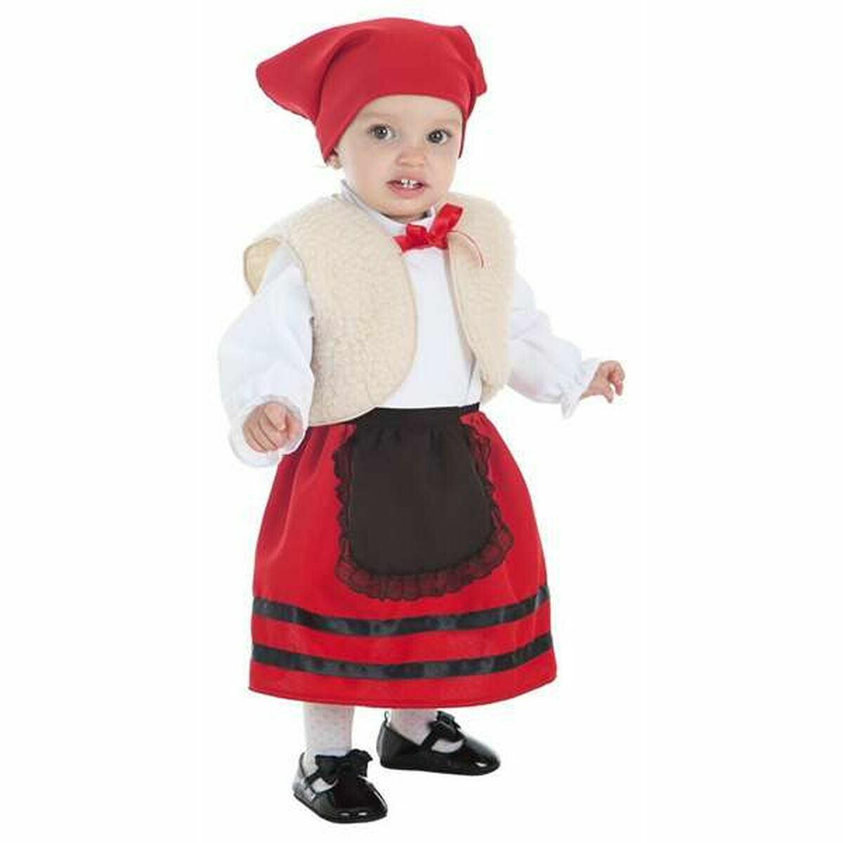 Maskeraddräkt bebis Röd Kvinnlig herde 5 Delar-Leksaker och spel, Fancy klänning och accessoarer-BigBuy Carnival-peaceofhome.se