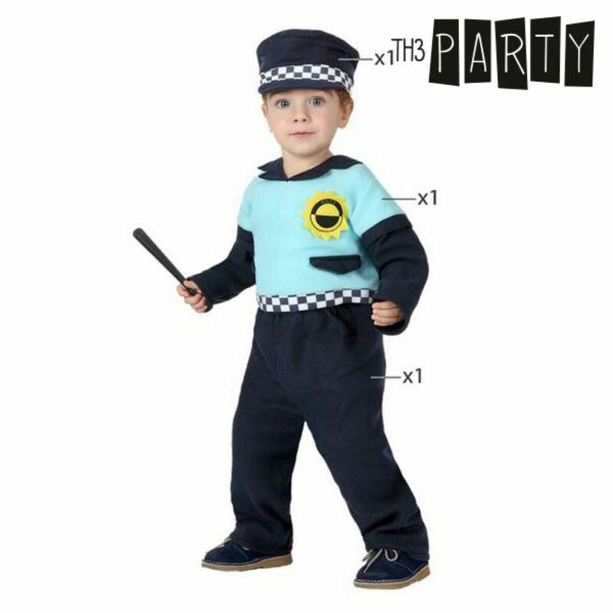 Maskeraddräkt bebis Th3 Party Blå (3 Delar)-Leksaker och spel, Fancy klänning och accessoarer-Th3 Party-peaceofhome.se