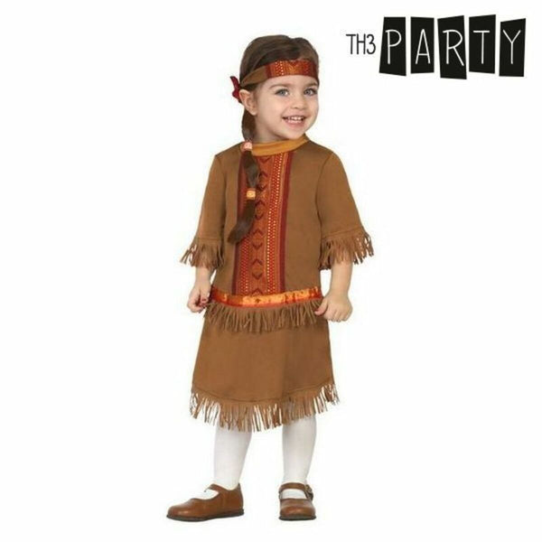 Maskeraddräkt bebis Th3 Party Brun American Indian (3 Delar)-Leksaker och spel, Fancy klänning och accessoarer-Th3 Party-peaceofhome.se