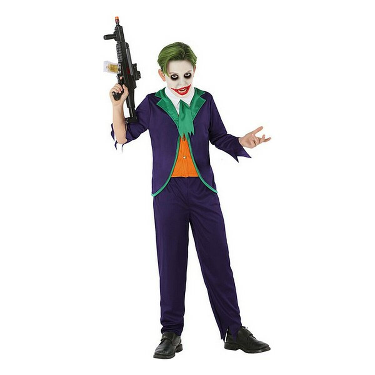 Maskeraddräkt för barn 112681 Clown Joker (3 Pcs)-Leksaker och spel, Fancy klänning och accessoarer-BigBuy Carnival-peaceofhome.se