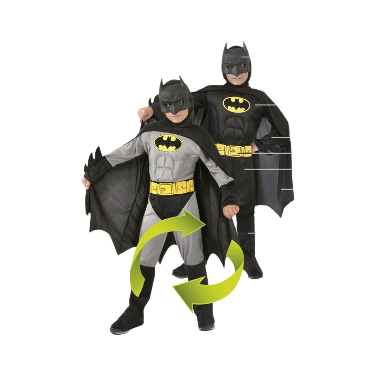 Maskeraddräkt för barn Batman Vändbar-Leksaker och spel, Fancy klänning och accessoarer-BigBuy Carnival-peaceofhome.se