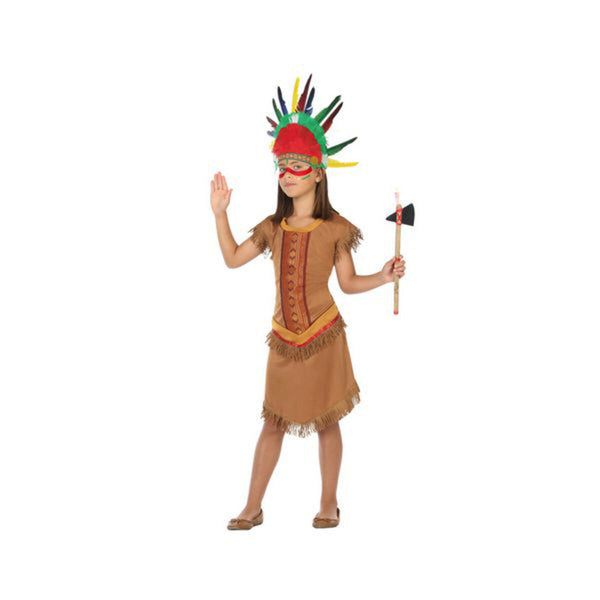 Maskeraddräkt för barn Brun American Indian (1 Delar)-Leksaker och spel, Fancy klänning och accessoarer-BigBuy Carnival-peaceofhome.se