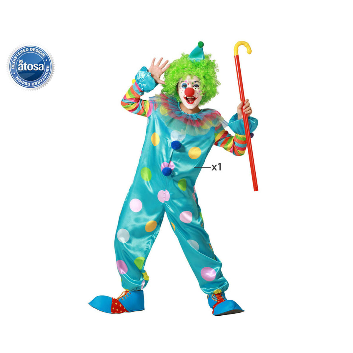 Maskeraddräkt för barn Clown 3-4 år-Leksaker och spel, Fancy klänning och accessoarer-BigBuy Outdoor-peaceofhome.se