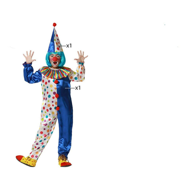 Maskeraddräkt för barn Clown-Leksaker och spel, Fancy klänning och accessoarer-BigBuy Carnival-peaceofhome.se