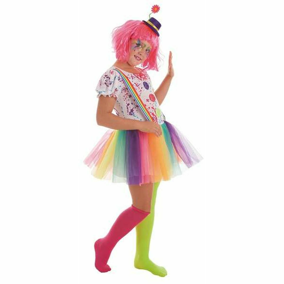 Maskeraddräkt för barn Clown Regnbåge (2 Delar)-Leksaker och spel, Fancy klänning och accessoarer-BigBuy Carnival-peaceofhome.se