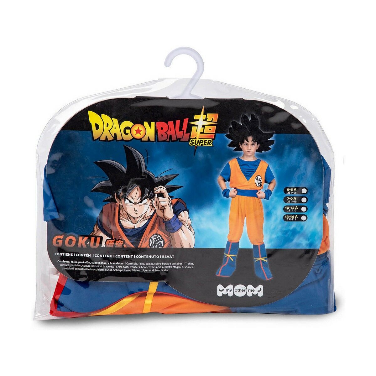 Maskeraddräkt för barn Dragon Ball Z Goku (4 Delar)-Leksaker och spel, Fancy klänning och accessoarer-Dragon Ball-peaceofhome.se