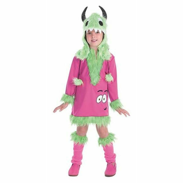 Maskeraddräkt för barn Grön Rosa Monster-Leksaker och spel, Fancy klänning och accessoarer-BigBuy Carnival-peaceofhome.se