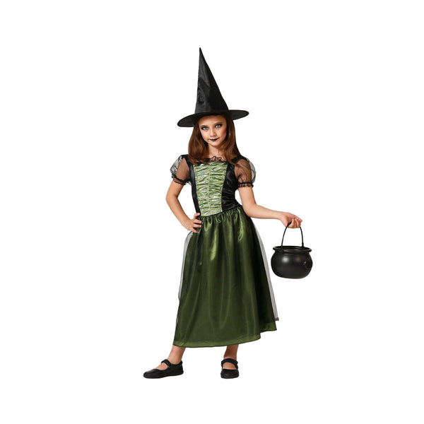 Maskeraddräkt för barn Häxa 5-6 år-Leksaker och spel, Fancy klänning och accessoarer-BigBuy Carnival-peaceofhome.se