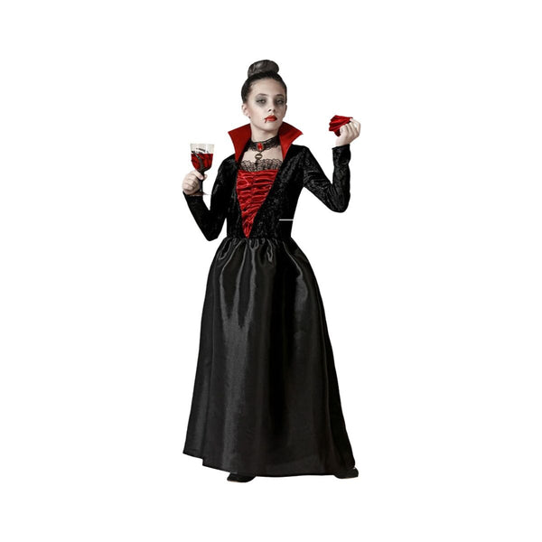 Maskeraddräkt för barn Kvinnlig vampyr 10-12 år-Leksaker och spel, Fancy klänning och accessoarer-BigBuy Carnival-peaceofhome.se