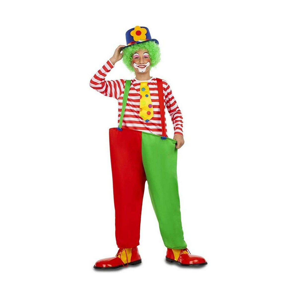 Maskeraddräkt för barn My Other Me 4 Delar Clown 10-12 år-Leksaker och spel, Fancy klänning och accessoarer-My Other Me-peaceofhome.se