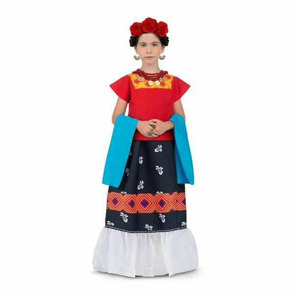 Maskeraddräkt för barn My Other Me Frida Kahlo 4 Delar-Leksaker och spel, Fancy klänning och accessoarer-My Other Me-peaceofhome.se