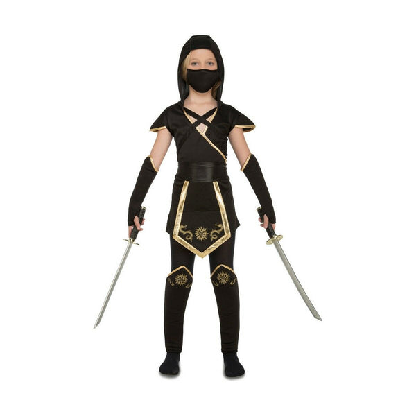 Maskeraddräkt för barn My Other Me Svart Ninja 10-12 år (5 Delar)-Leksaker och spel, Fancy klänning och accessoarer-My Other Me-peaceofhome.se
