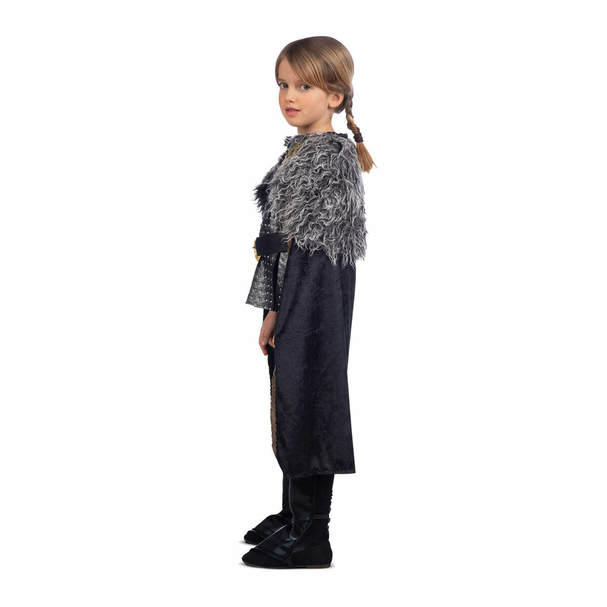 Maskeraddräkt för barn My Other Me Vikingakvinna Svart Grå (5 Delar)-Leksaker och spel, Fancy klänning och accessoarer-My Other Me-peaceofhome.se