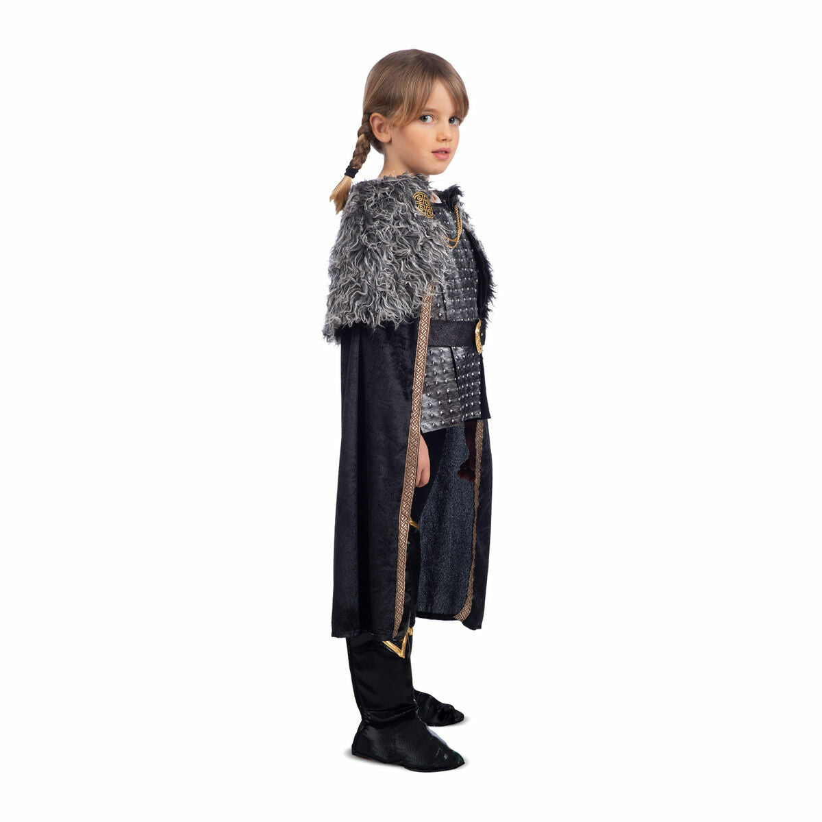 Maskeraddräkt för barn My Other Me Vikingakvinna Svart Grå (5 Delar)-Leksaker och spel, Fancy klänning och accessoarer-My Other Me-peaceofhome.se