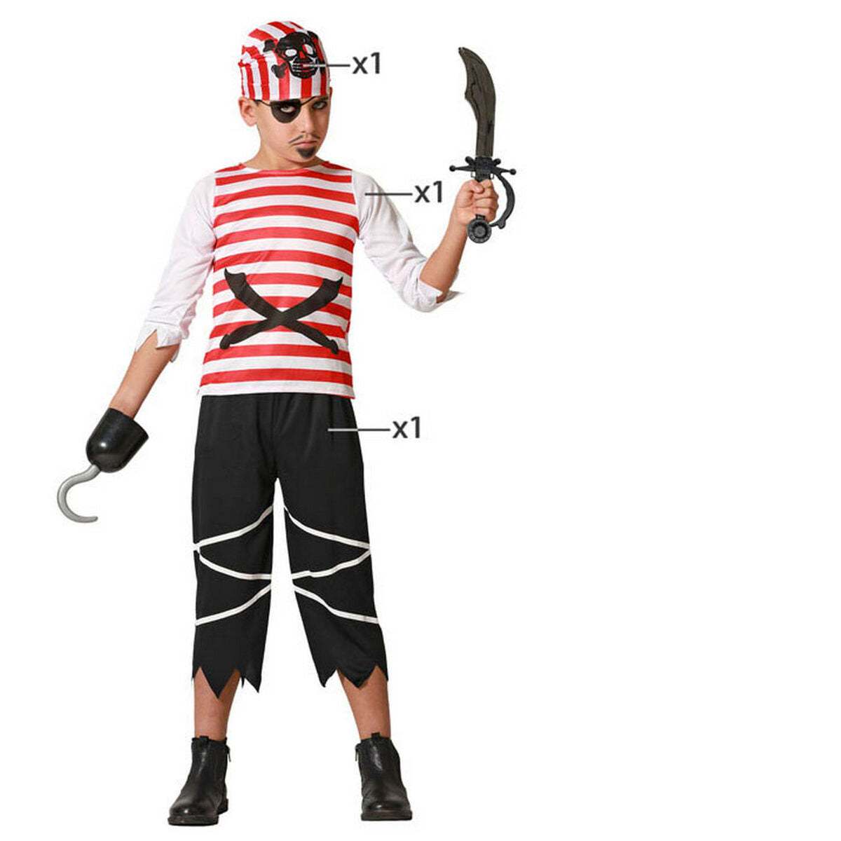 Maskeraddräkt för barn Pirat 5-6 år-Leksaker och spel, Fancy klänning och accessoarer-BigBuy Carnival-peaceofhome.se