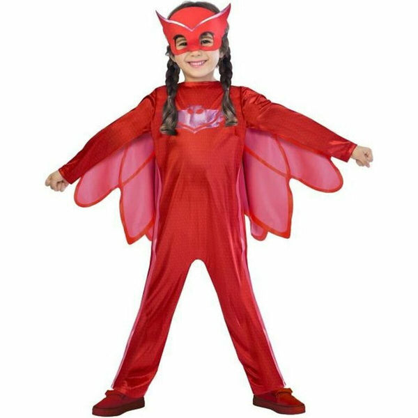 Maskeraddräkt för barn Pj Masks Owlette Röd-Leksaker och spel, Fancy klänning och accessoarer-BigBuy Carnival-peaceofhome.se