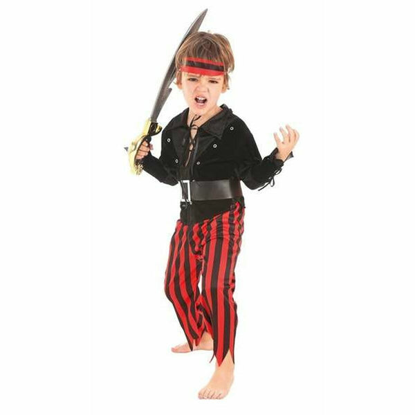 Maskeraddräkt för barn Röd Pirat (4 Delar)-Leksaker och spel, Fancy klänning och accessoarer-BigBuy Carnival-peaceofhome.se