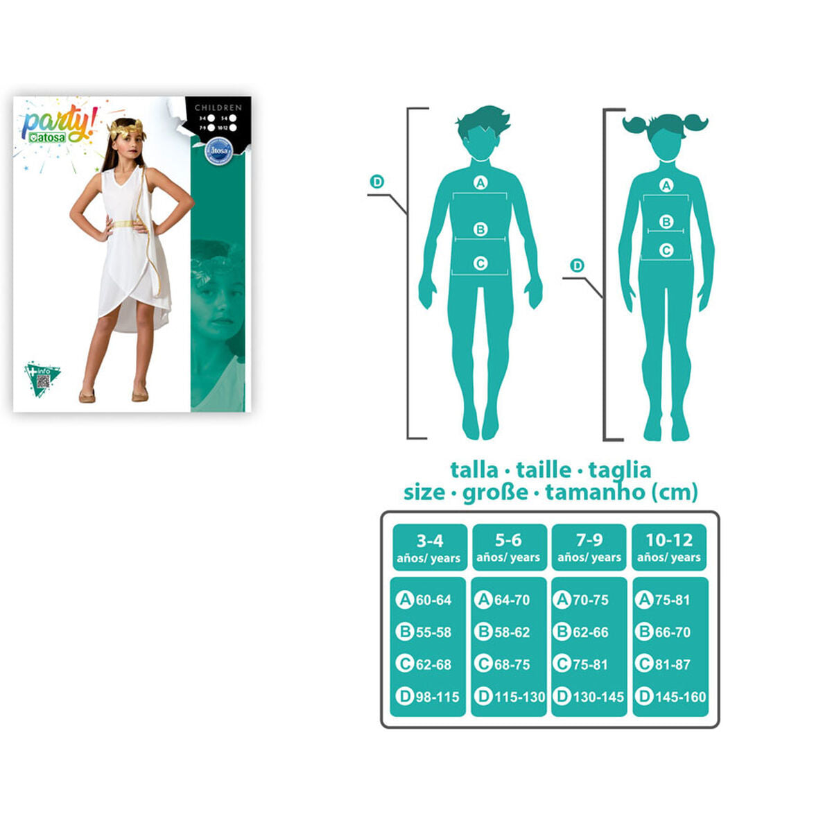 Maskeraddräkt för barn Romarinna-Leksaker och spel, Fancy klänning och accessoarer-BigBuy Carnival-peaceofhome.se