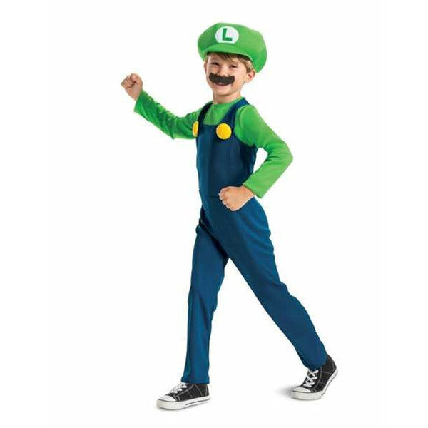 Maskeraddräkt för barn Super Mario Luigi 2 Delar-Leksaker och spel, Fancy klänning och accessoarer-Super Mario-peaceofhome.se
