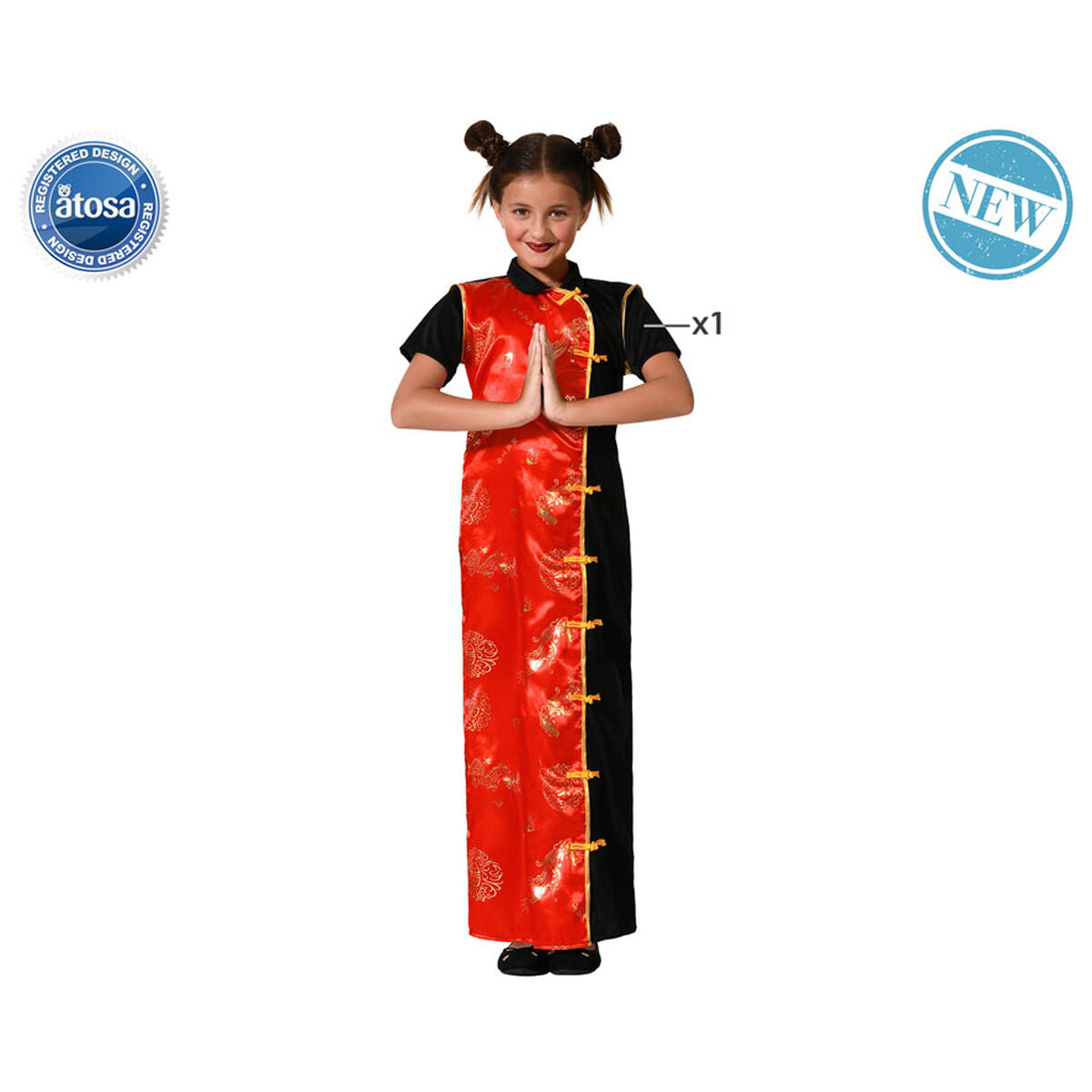 Maskeraddräkt för barn Svart Kina-Leksaker och spel, Fancy klänning och accessoarer-BigBuy Carnival-peaceofhome.se