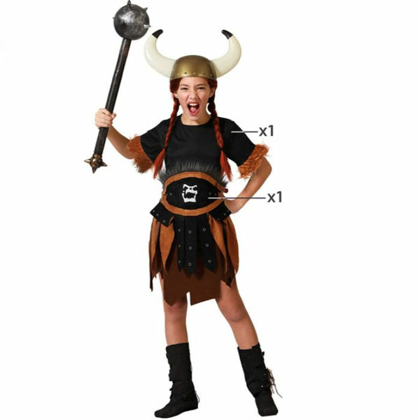 Maskeraddräkt för barn Vikingakvinna Flicka-Leksaker och spel, Fancy klänning och accessoarer-BigBuy Carnival-peaceofhome.se