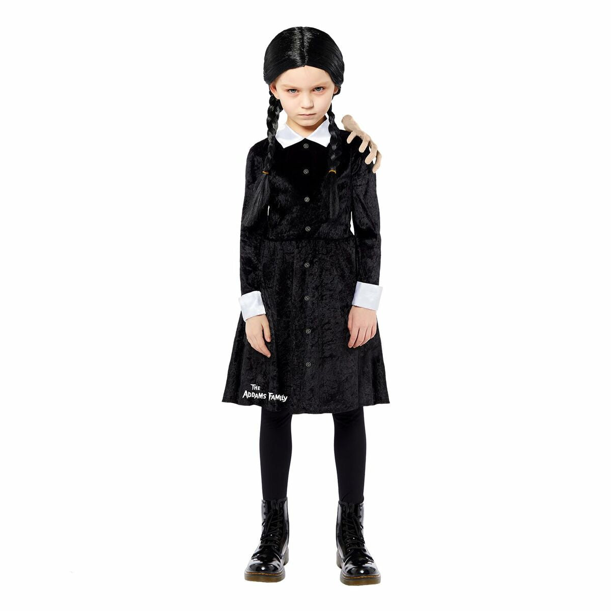 Maskeraddräkt för barn Wednesday Addams 8-10 år-Leksaker och spel, Fancy klänning och accessoarer-Wednesday-peaceofhome.se