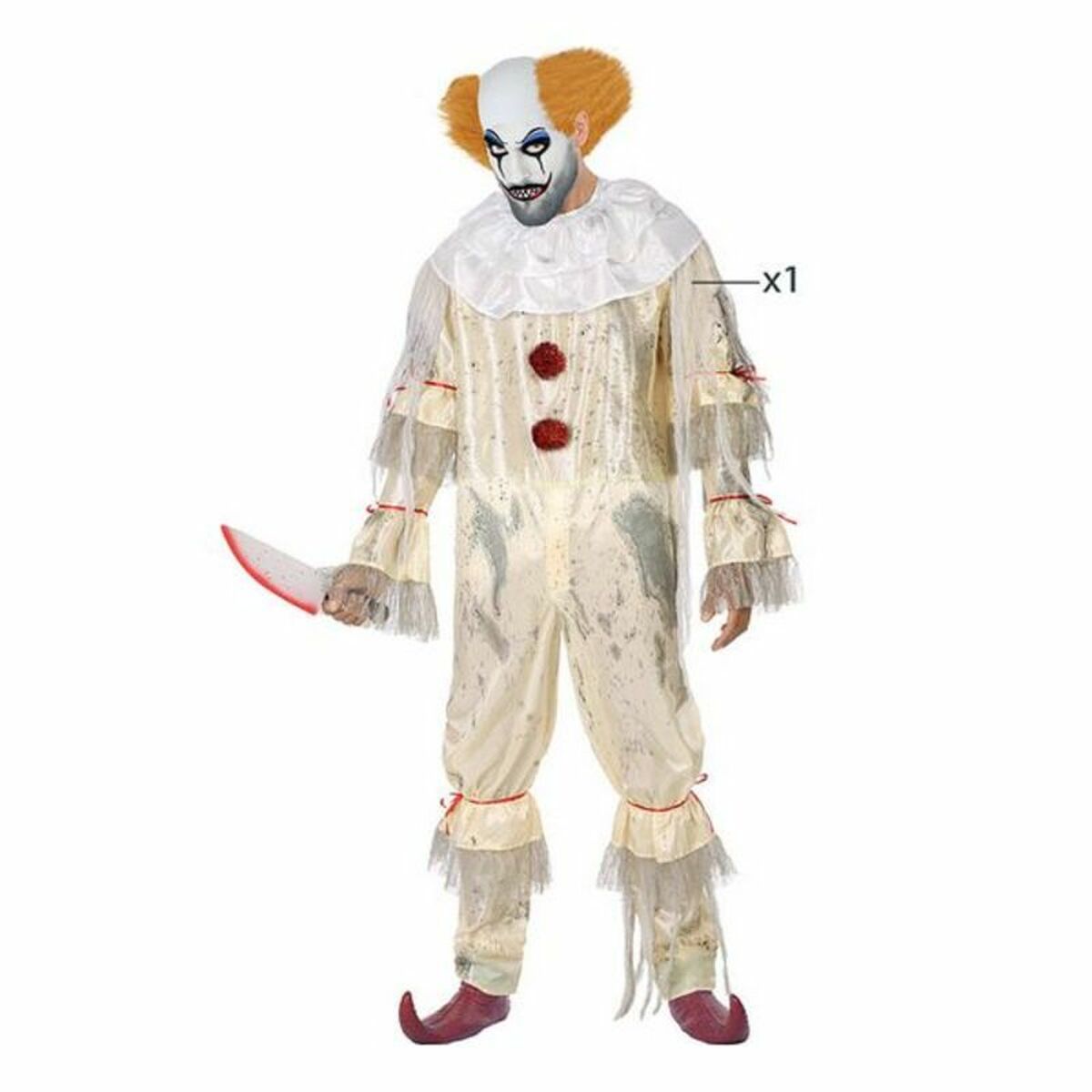 Maskeraddräkt vuxna Beige Mördare-Leksaker och spel, Fancy klänning och accessoarer-BigBuy Carnival-peaceofhome.se