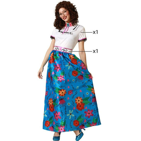 Maskeraddräkt vuxna Blå Colombia-Leksaker och spel, Fancy klänning och accessoarer-BigBuy Carnival-peaceofhome.se