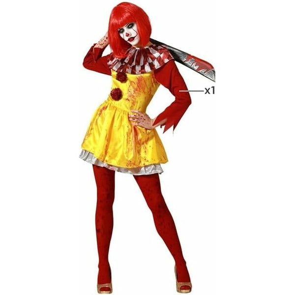 Maskeraddräkt vuxna Blodig clown Kvinna-Leksaker och spel, Fancy klänning och accessoarer-BigBuy Carnival-peaceofhome.se