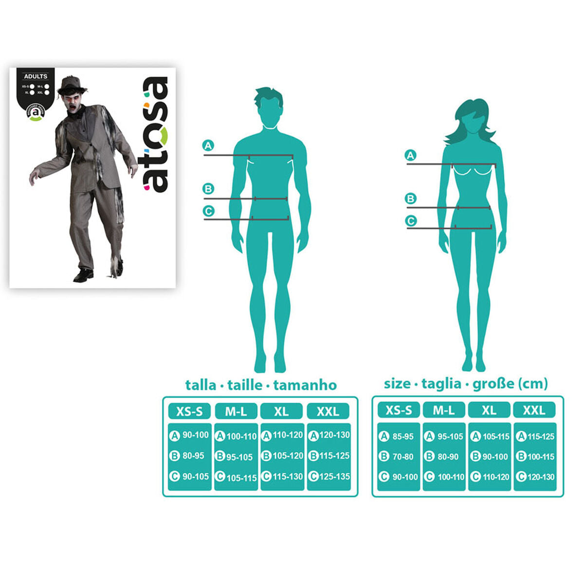 Maskeraddräkt vuxna Död brudgum Halloween-Leksaker och spel, Fancy klänning och accessoarer-BigBuy Carnival-peaceofhome.se