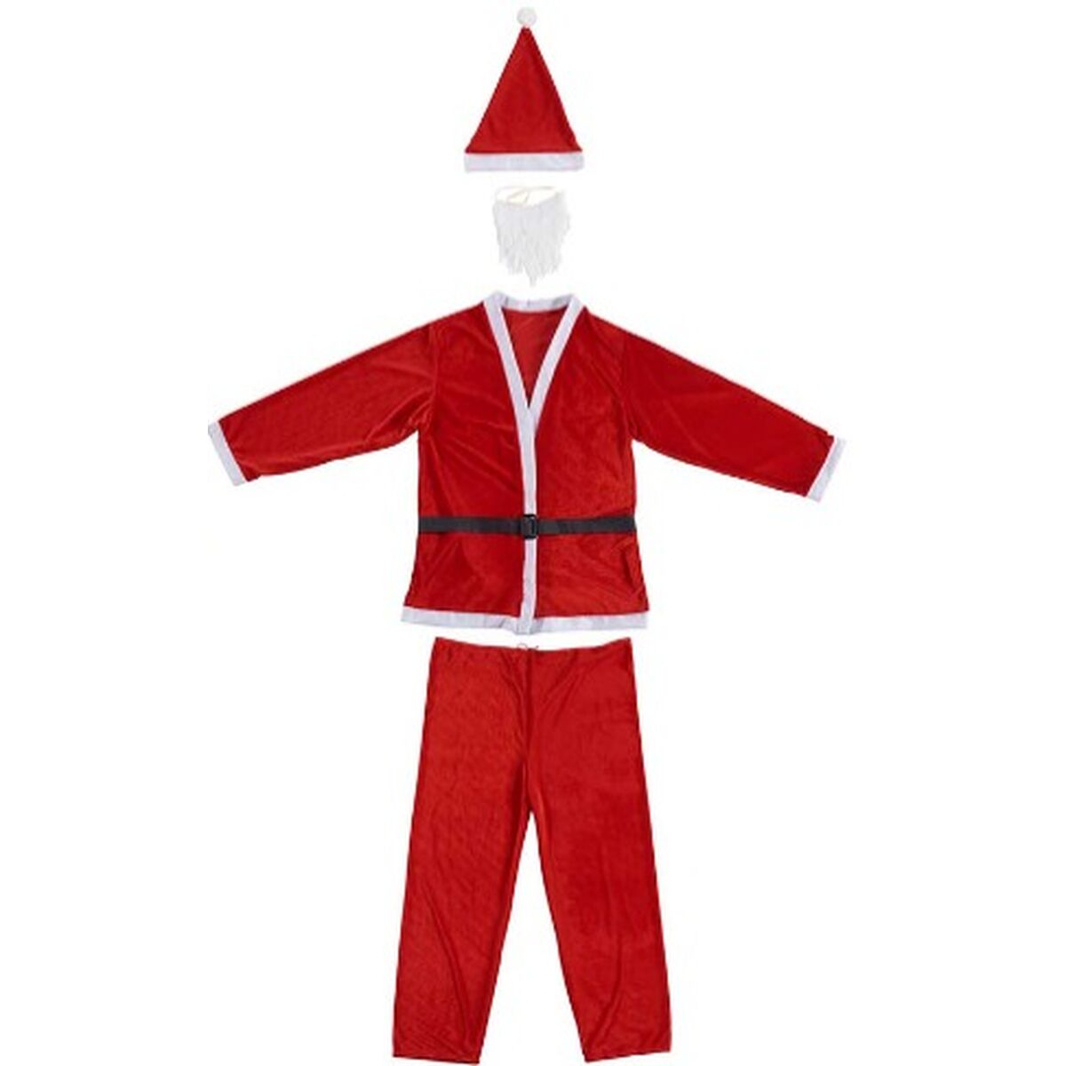 Maskeraddräkt vuxna Krist+ Vit Röd Tomte One size 34 x 42 x 5 cm 39,5 x 5 x 31 cm (4 antal)-Leksaker och spel, Fancy klänning och accessoarer-Krist+-peaceofhome.se