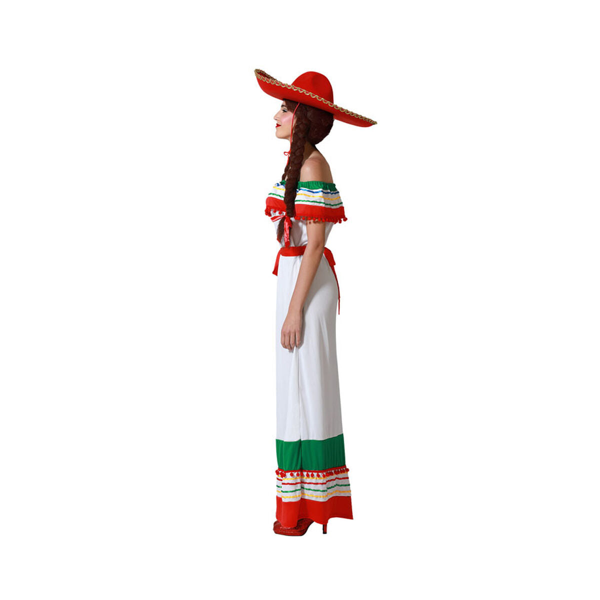 Maskeraddräkt vuxna Multicolour Mexikanska-Leksaker och spel, Fancy klänning och accessoarer-BigBuy Carnival-XS/S-peaceofhome.se