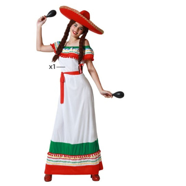 Maskeraddräkt vuxna Multicolour Mexikanska-Leksaker och spel, Fancy klänning och accessoarer-BigBuy Carnival-XS/S-peaceofhome.se