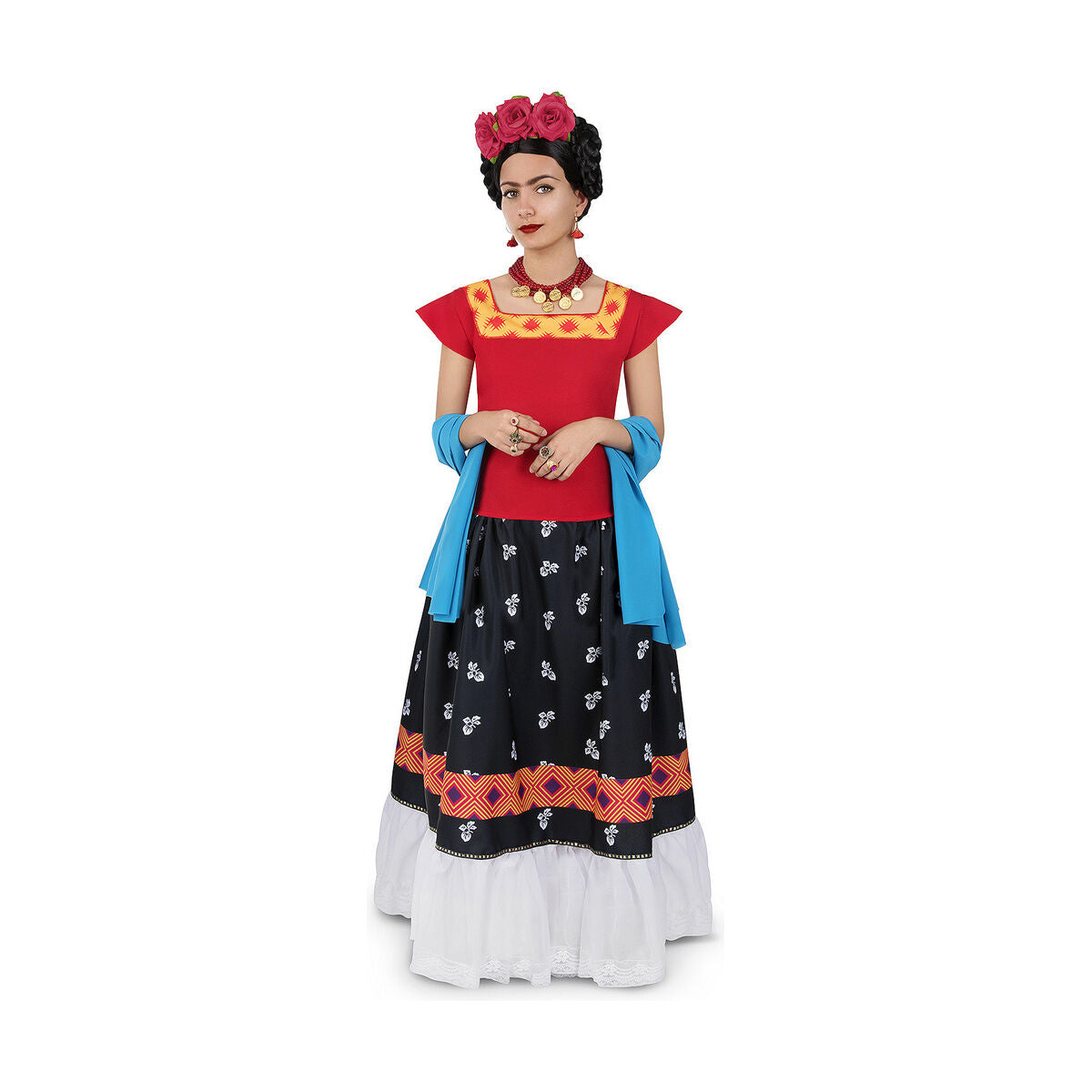 Maskeraddräkt vuxna My Other Me Frida Kahlo (3 Delar)-Leksaker och spel, Fancy klänning och accessoarer-My Other Me-peaceofhome.se